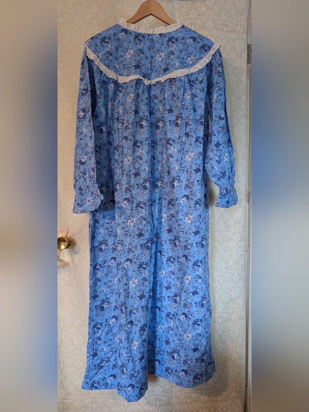 Cozee Corner Sz.XLP 100% Cotton Nightgown Blue - Picture 9 of 16